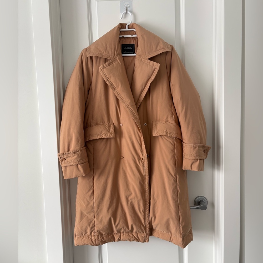 ME FOREVER Blazer Collar Down Jacket – Orange (Size S)